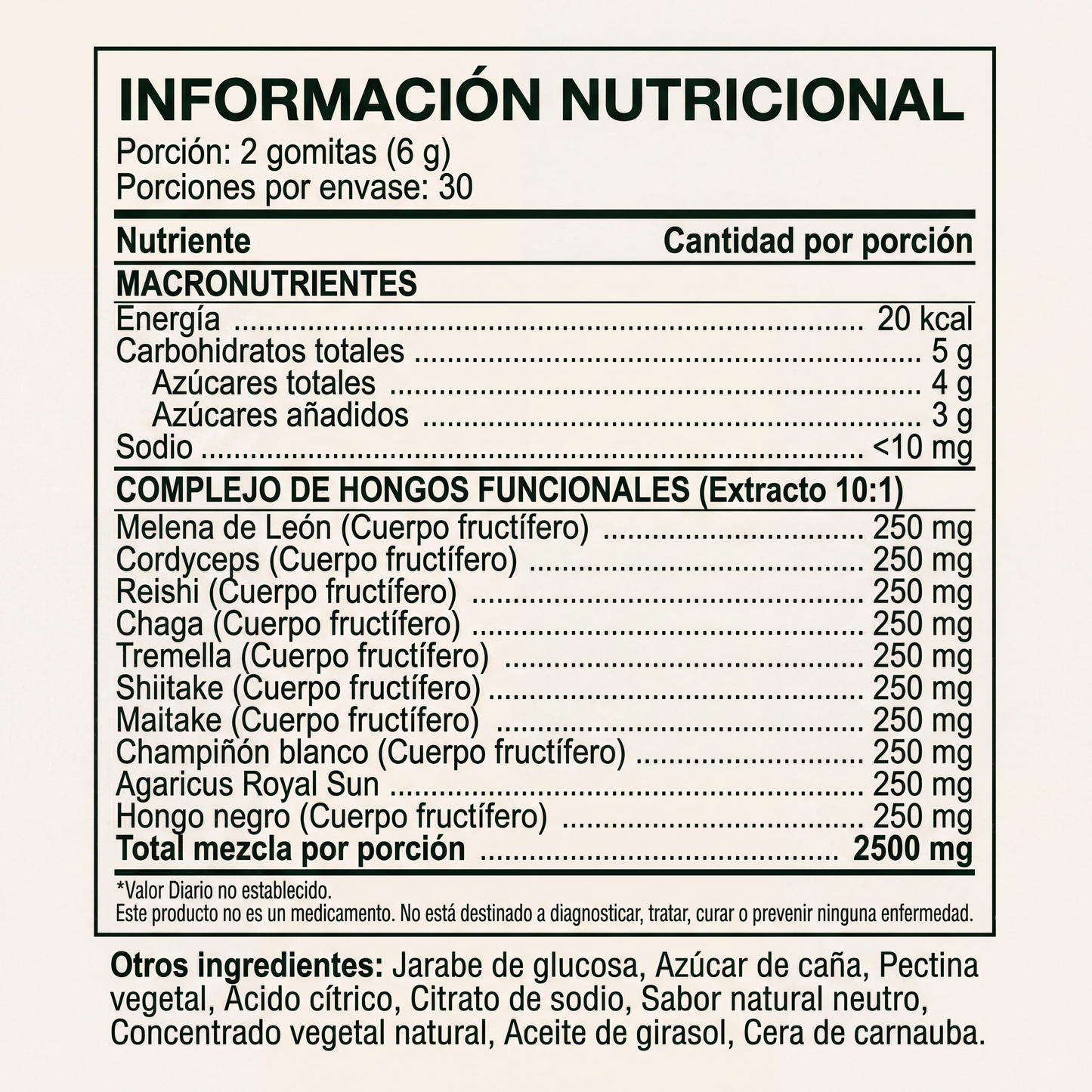 Axon - Gomitas de hongos adaptógenos